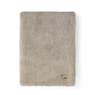 UGG Matti Heathered Faux Fur Accent Throw Blanket Wayfair